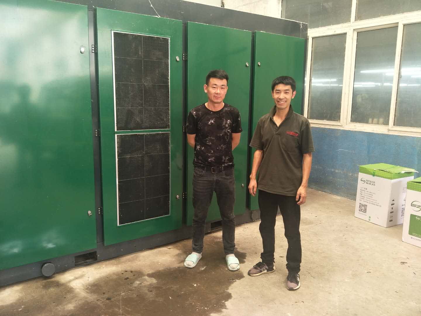薩震節(jié)能空壓機(jī)客戶現(xiàn)場圖
